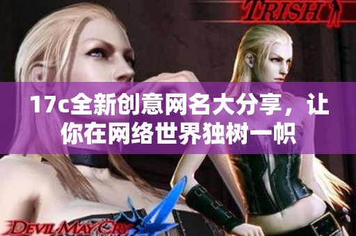 17c全新创意网名大分享，让你在网络世界独树一帜