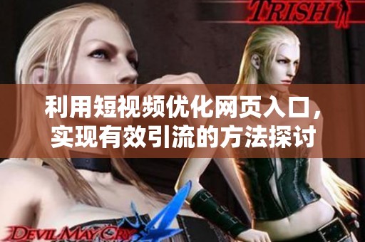 利用短视频优化网页入口，实现有效引流的方法探讨