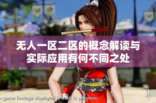无人一区二区的概念解读与实际应用有何不同之处