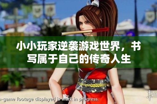 小小玩家逆袭游戏世界，书写属于自己的传奇人生