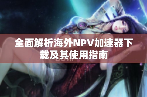 全面解析海外NPV加速器下载及其使用指南