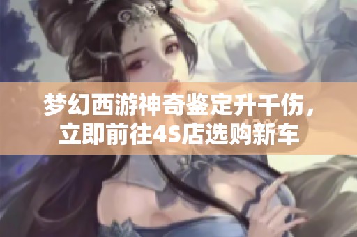 梦幻西游神奇鉴定升千伤，立即前往4S店选购新车