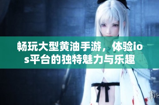 畅玩大型黄油手游，体验ios平台的独特魅力与乐趣