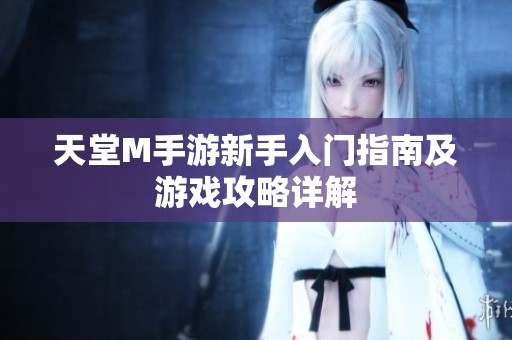 天堂M手游新手入门指南及游戏攻略详解