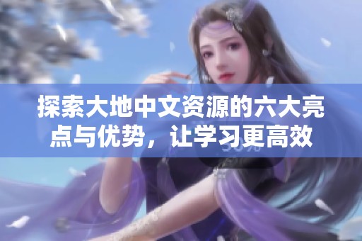 探索大地中文资源的六大亮点与优势，让学习更高效