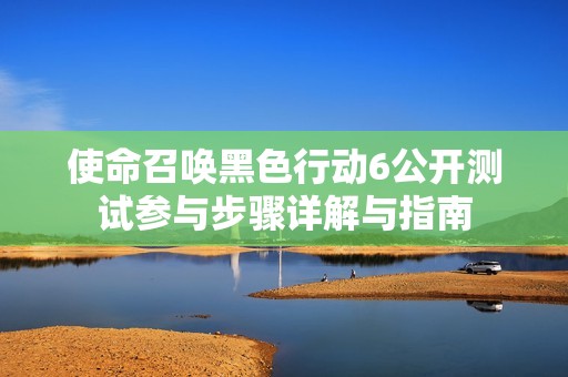 使命召唤黑色行动6公开测试参与步骤详解与指南