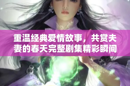 重温经典爱情故事，共赏夫妻的春天完整剧集精彩瞬间