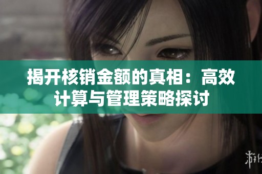 揭开核销金额的真相：高效计算与管理策略探讨