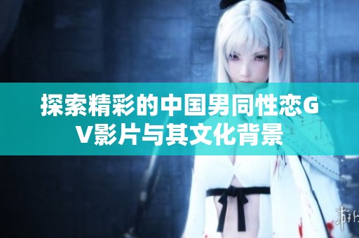 探索精彩的中国男同性恋GV影片与其文化背景