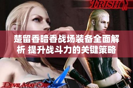 楚留香暗香战场装备全面解析 提升战斗力的关键策略与推荐