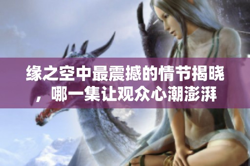 缘之空中最震撼的情节揭晓，哪一集让观众心潮澎湃