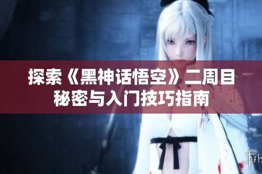 探索《黑神话悟空》二周目秘密与入门技巧指南