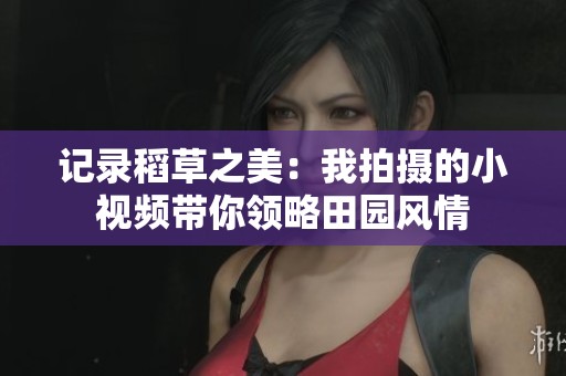 记录稻草之美：我拍摄的小视频带你领略田园风情