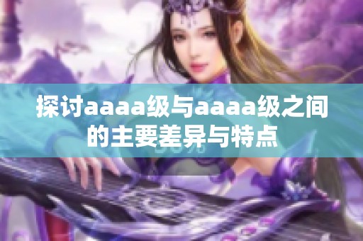 探讨aaaa级与aaaa级之间的主要差异与特点