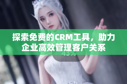 探索免费的CRM工具，助力企业高效管理客户关系