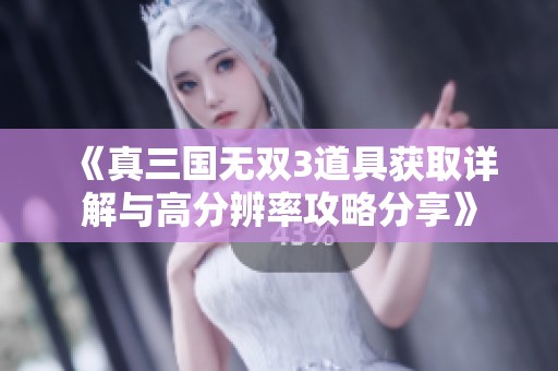 《真三国无双3道具获取详解与高分辨率攻略分享》