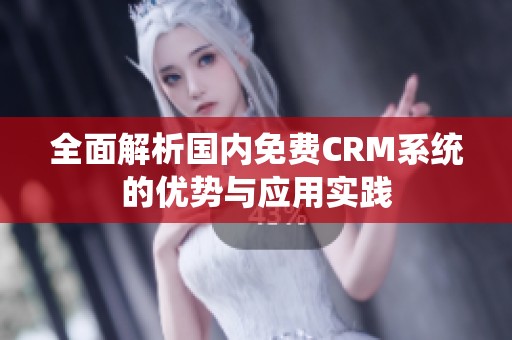 全面解析国内免费CRM系统的优势与应用实践