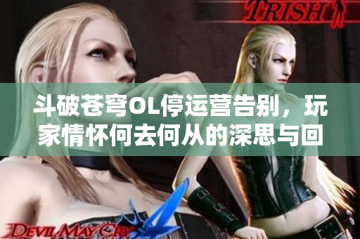 斗破苍穹OL停运营告别，玩家情怀何去何从的深思与回味