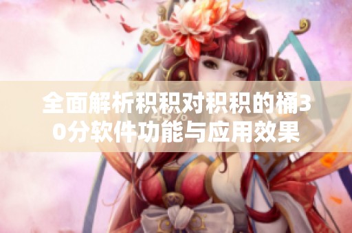 全面解析积积对积积的桶30分软件功能与应用效果