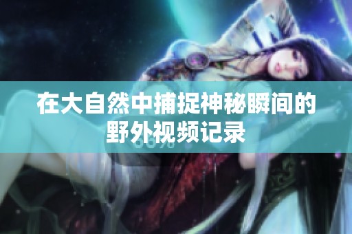 在大自然中捕捉神秘瞬间的野外视频记录