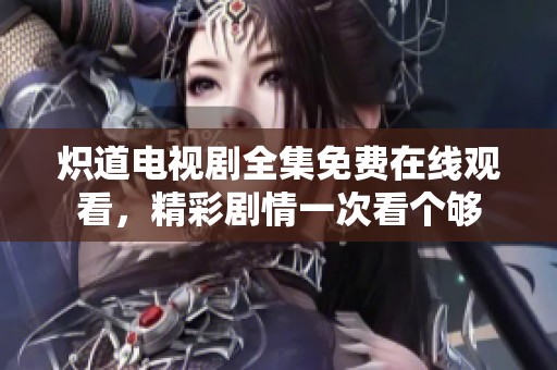 炽道电视剧全集免费在线观看，精彩剧情一次看个够