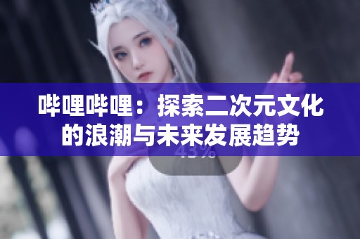 哔哩哔哩：探索二次元文化的浪潮与未来发展趋势