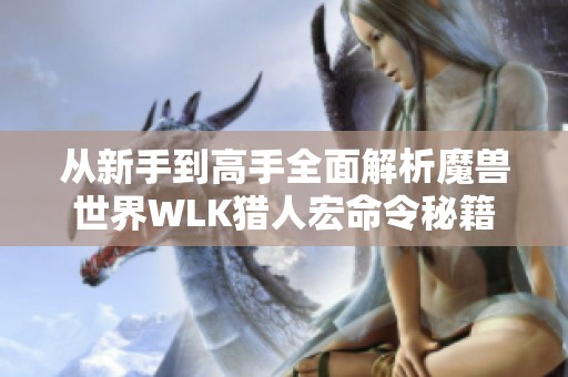从新手到高手全面解析魔兽世界WLK猎人宏命令秘籍