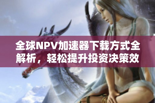 全球NPV加速器下载方式全解析，轻松提升投资决策效率