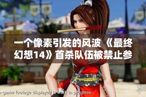 一个像素引发的风波 《最终幻想14》首杀队伍被禁止参赛
