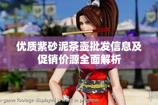 优质紫砂泥茶壶批发信息及促销价源全面解析