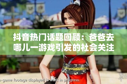 抖音热门话题回顾：爸爸去哪儿一游戏引发的社会关注
