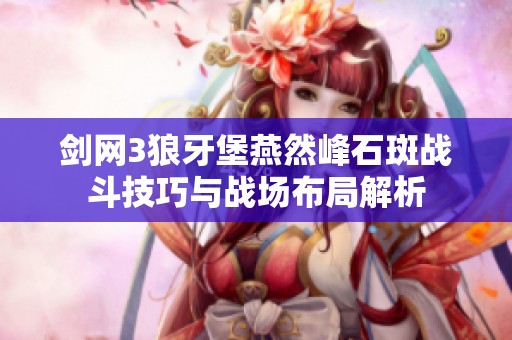 剑网3狼牙堡燕然峰石斑战斗技巧与战场布局解析