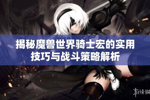 揭秘魔兽世界骑士宏的实用技巧与战斗策略解析