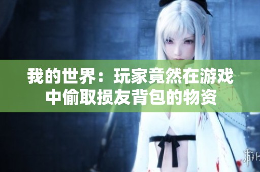 我的世界：玩家竟然在游戏中偷取损友背包的物资