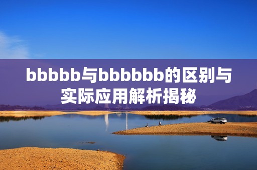 bbbbb与bbbbbb的区别与实际应用解析揭秘