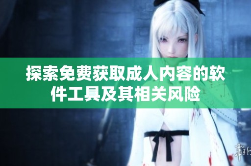 探索免费获取成人内容的软件工具及其相关风险
