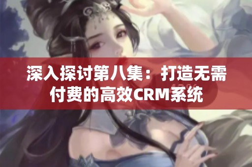 深入探讨第八集：打造无需付费的高效CRM系统