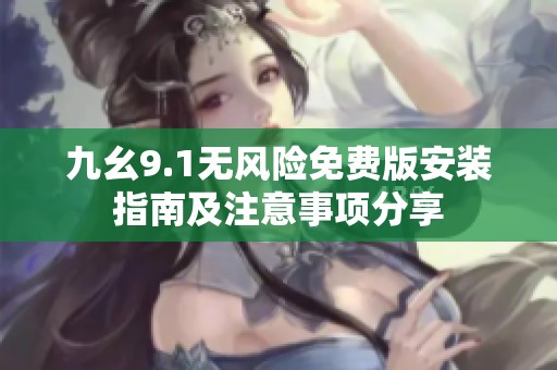 九幺9.1无风险免费版安装指南及注意事项分享