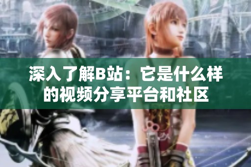深入了解B站：它是什么样的视频分享平台和社区