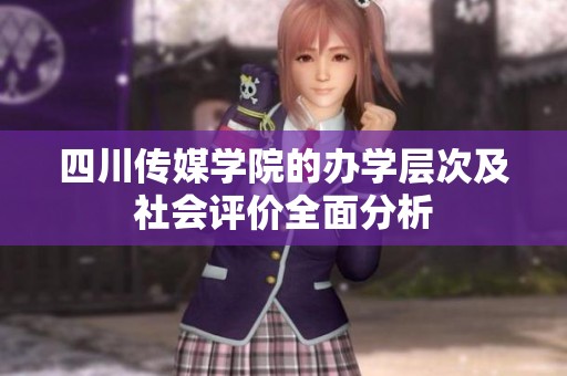 四川传媒学院的办学层次及社会评价全面分析