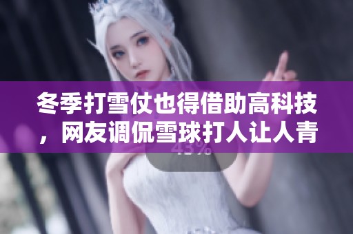 冬季打雪仗也得借助高科技，网友调侃雪球打人让人青一块紫一块