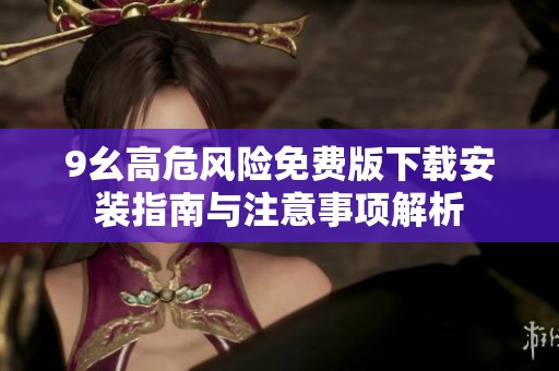 9幺高危风险免费版下载安装指南与注意事项解析