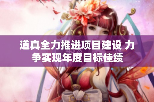道真全力推进项目建设 力争实现年度目标佳绩