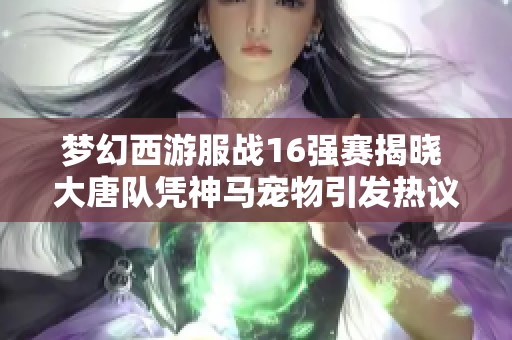 梦幻西游服战16强赛揭晓 大唐队凭神马宠物引发热议