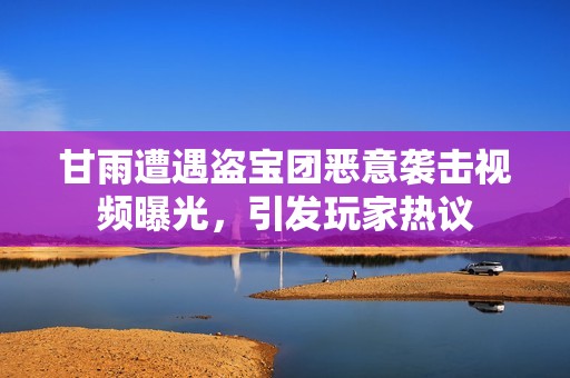 甘雨遭遇盗宝团恶意袭击视频曝光，引发玩家热议