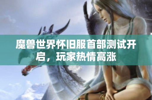魔兽世界怀旧服首部测试开启，玩家热情高涨