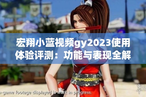 宏翔小蓝视频gy2023使用体验评测：功能与表现全解析