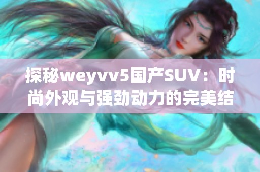 探秘weyvv5国产SUV：时尚外观与强劲动力的完美结合