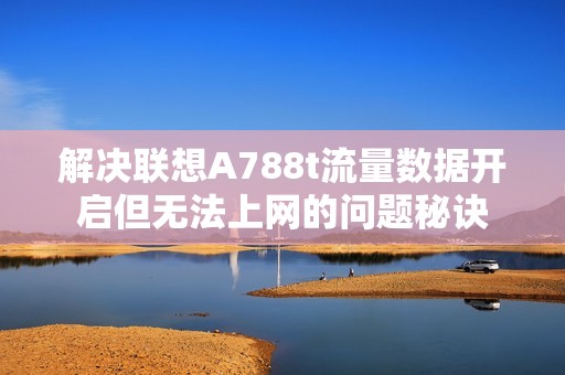 解决联想A788t流量数据开启但无法上网的问题秘诀