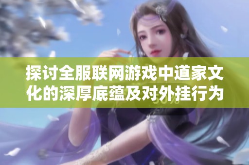 探讨全服联网游戏中道家文化的深厚底蕴及对外挂行为的绝对抵制政策